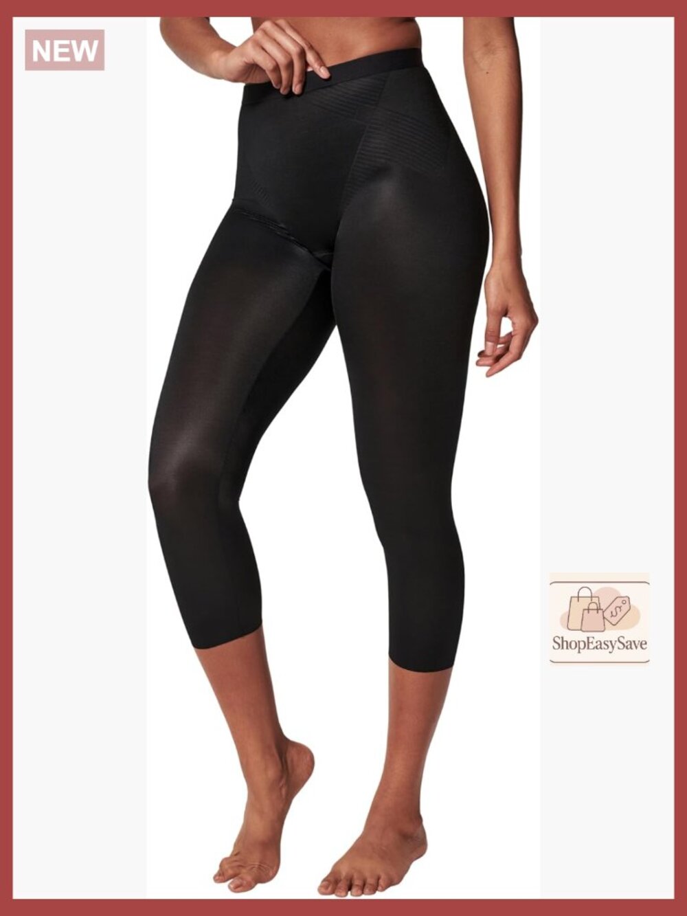 Capri Leggings 360-Shaping High-Rise Smoothing Shapewear Fitted Lightweight